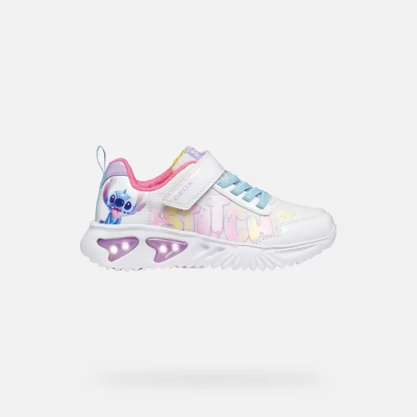  Adidași pentru fete GEOX ASSISTER J65E9B0AN02C0653 ALB 