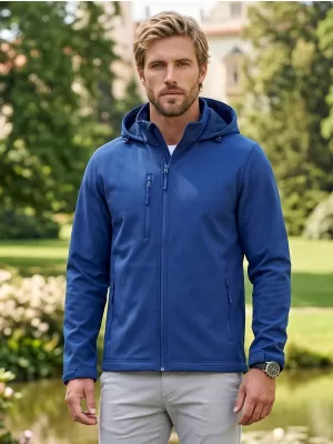 Jachetă softshell pentru bărbați ALTISPORT NoPrint NP/ALM845 ALBASTRU REGAL