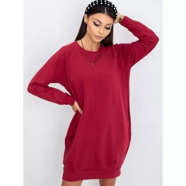  Rochie BASIC FEEL GOOD RV-TU-5184.93P BURGUNDIA 