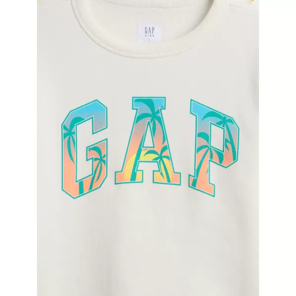  Hanorac pentru copii GAP LOGO SWEATSHIRT 770622-03 NOU ALB 