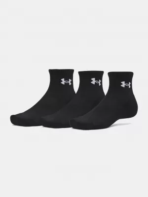 Șosete UNDER ARMOUR PERFORMANCE COTTON 3P QTR 6009686-008 NEGRU