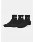 Șosete UNDER ARMOUR PERFORMANCE COTTON 3P QTR 6009686-008 NEGRU