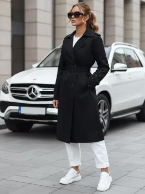 Palton de damă DSTREET TY5437 NEGRU
