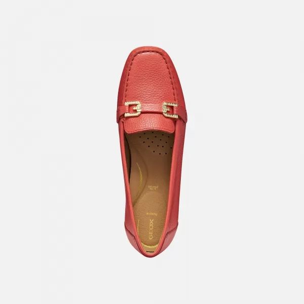  Mocasini de dama GEOX ANNYTAH MOC G012826 ROŞU 