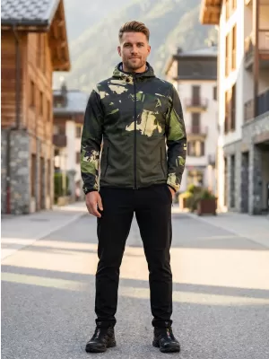 Jachetă softshell premium pentru bărbați ALTISPORT VOJ/ALM125JACK01 MASCA/GRN