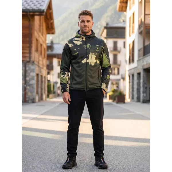  Jachetă softshell premium pentru bărbați ALTISPORT VOJ/ALM125JACK01 MASCA/GRN 