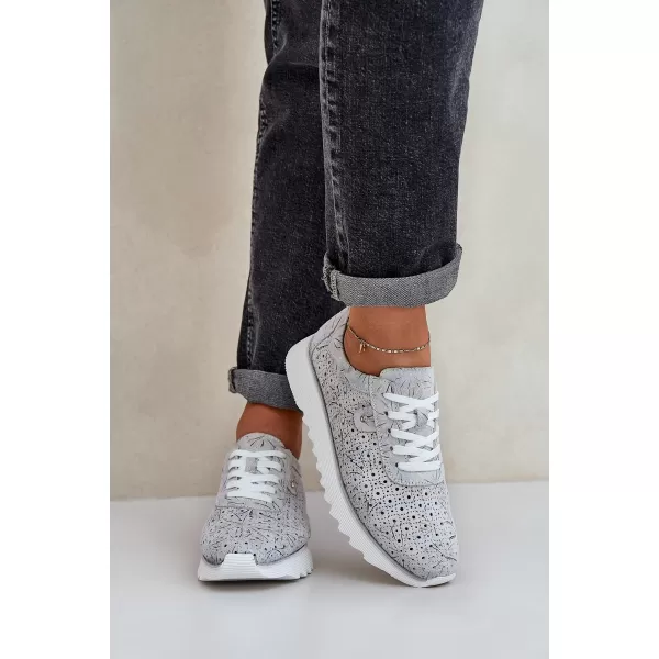  Pantofi de dama D&A LR51-635 ARGINT 