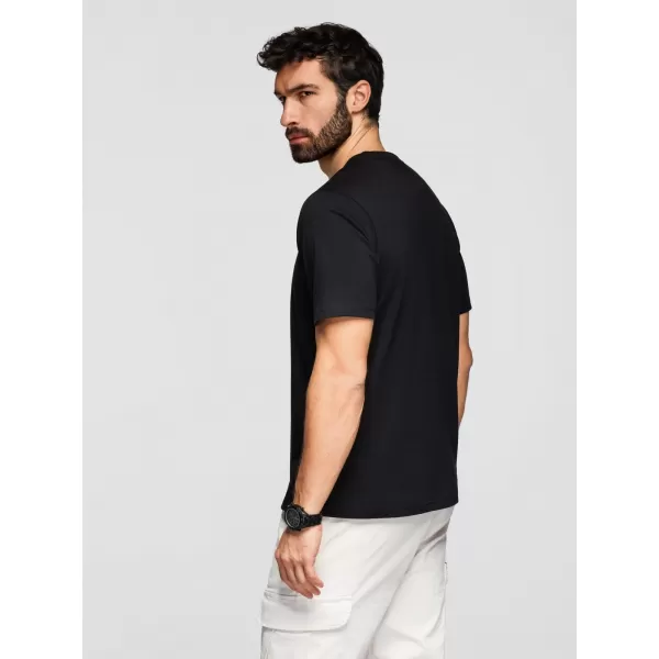  Tricou pentru bărbați OMBRE OM-TSPT-0261 NEGRU 