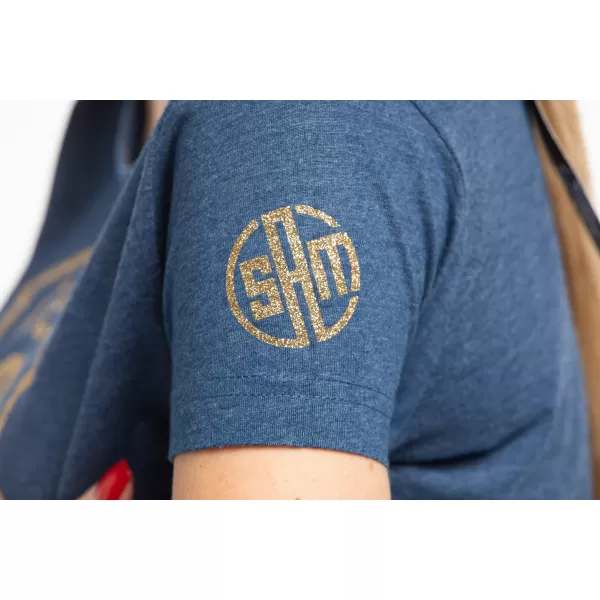  Tricou pentru femei SAM 73 PROKREPU 006 ALBASTRU 