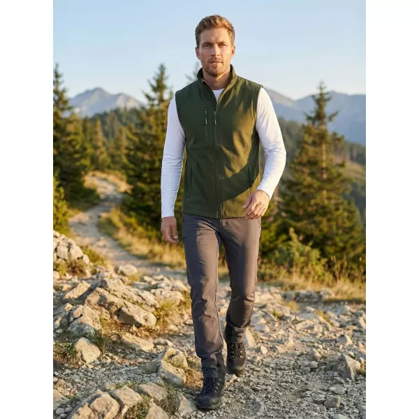  Vestă softshell pentru bărbați ALTISPORT NoPrint NP/ALM865 MILITAR 