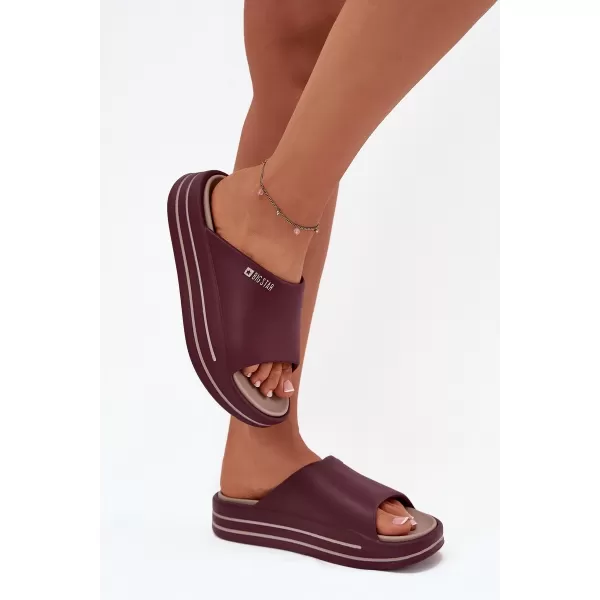  Papuci dama BIG STAR SS274425 RED Pantofi Big Star 