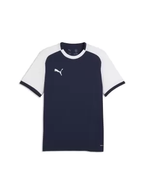 Tricou funcțional pentru bărbați PUMA TEAMLIGA26 MATCHDAY JERSEY 706544_06 PUMA NAVY/PUMA ALB