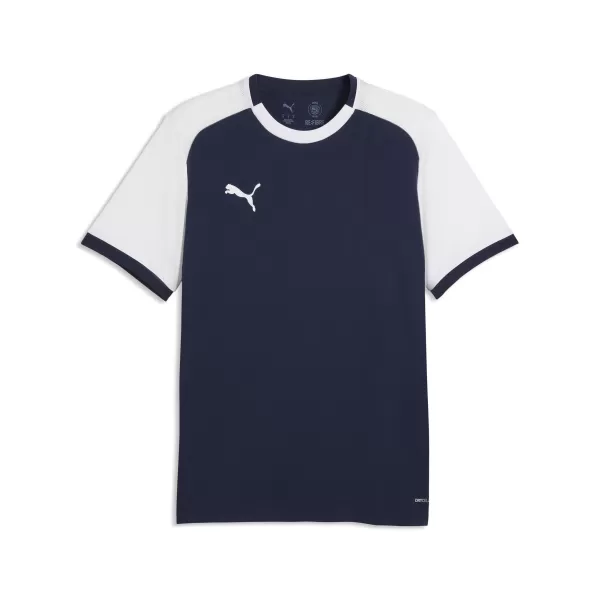  Tricou funcțional pentru bărbați PUMA TEAMLIGA26 MATCHDAY JERSEY 706544_06 PUMA NAVY/PUMA ALB 