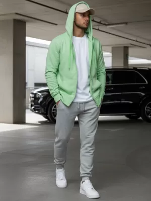 Hanorac pentru bărbați DSTREET BX5230 VERDE DESCHIS