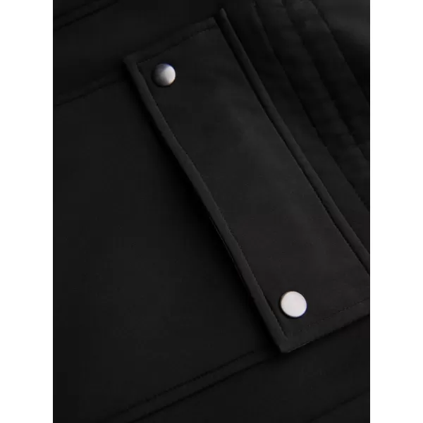  Palton pentru bărbați OMBRE OM-JAPJ-0314 NEGRU 