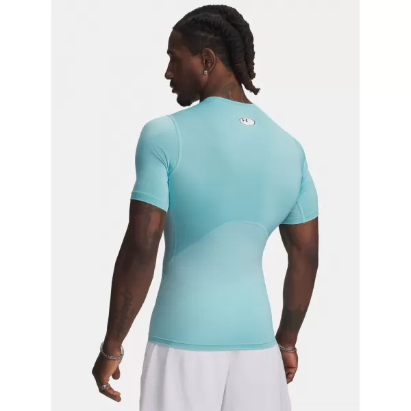  Tricou pentru bărbați UNDER ARMOUR HG ARMOUR COMP SS 1361518-425 ALBASTRU 