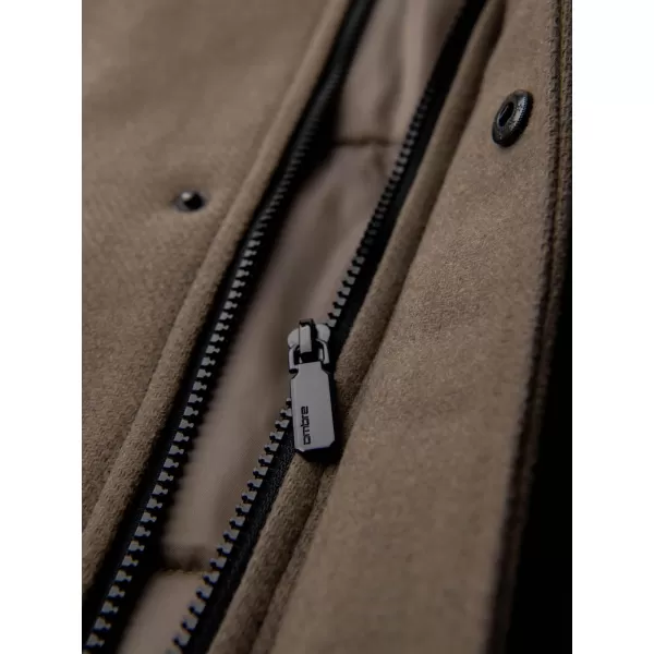 Palton pentru bărbați OMBRE OM-COWC-0132 KAKI 