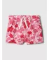 Pantaloni scurți pentru copii GAP LOGO SWEATSHORTS 443440-01 FLORAL ROZ