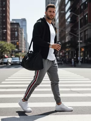 Pantaloni pentru bărbați DSTREET UX3623 GRI ÎNCHIS