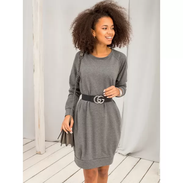  Rochie BASIC FEEL GOOD RV-TU-5184.93P GRI ÎNCHIS 