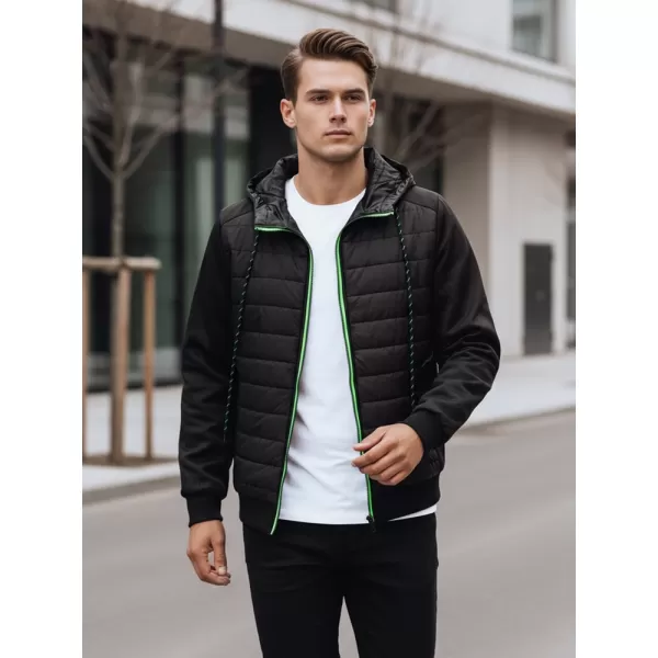  Jachetă pentru bărbați DSTREET TX4394 NEGRU 