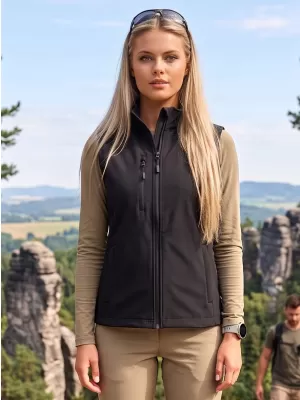 Vesta softshell dama ALTISPORT NoPrint NP/ALW965 NEGRU