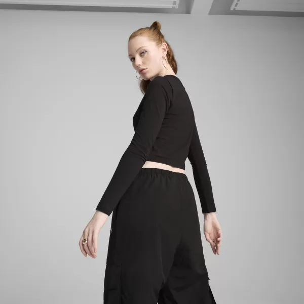  Tricou pentru femei PUMA WARDROBE ESS BABY TEE 629761-01 PUMA NEGRU 