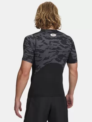 Tricou pentru bărbați UNDER ARMOUR HG PRINTED SS 6009657-001 NEGRU