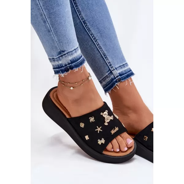  Papuci de damă VINCEZA 66741 NEGRU 