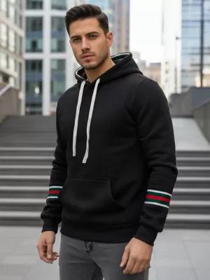 Hanorac pentru bărbați DSTREET BX5940 NEGRU