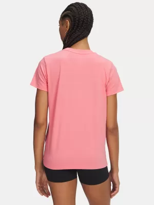 Tricou pentru femei UNDER ARMOUR UA RIVAL CORE SS 1383648-601 ROZ