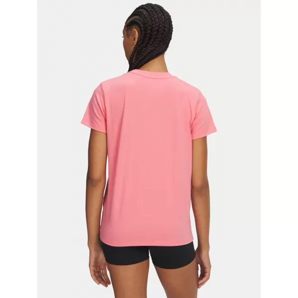  Tricou pentru femei UNDER ARMOUR UA RIVAL CORE SS 1383648-601 ROZ 