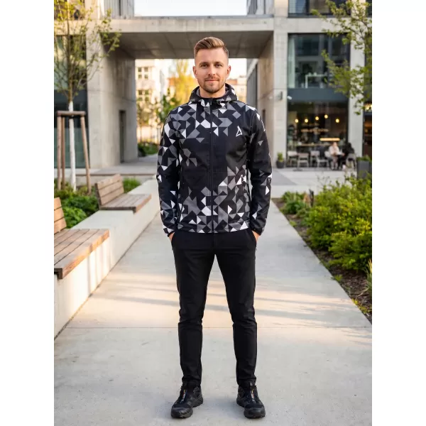  Jachetă softshell premium pentru bărbați ALTISPORT VOJ/ALM108JACK01 NEGRU 