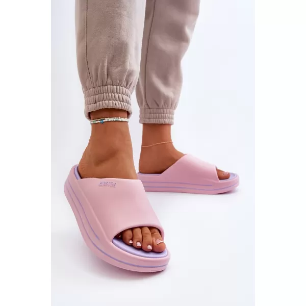  Papuci dama BIG STAR NN274A035 ROZ Pantofi Big Star 