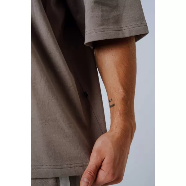  Tricou supradimensionat POWER 898 LIGHT BROWN ASH Nebbia 