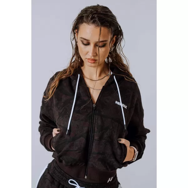  Hanorac cu fermoar POWER 895 DARK BROWN CAMO Nebbia 