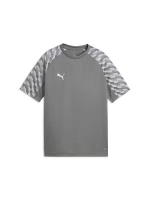 Tricou pentru copii PUMA TEAMLIGA26 JERSEY JR 659723_13 FLAT MEDIUM GRAY/ PLAT MEDIU GRI/PUMA ALB