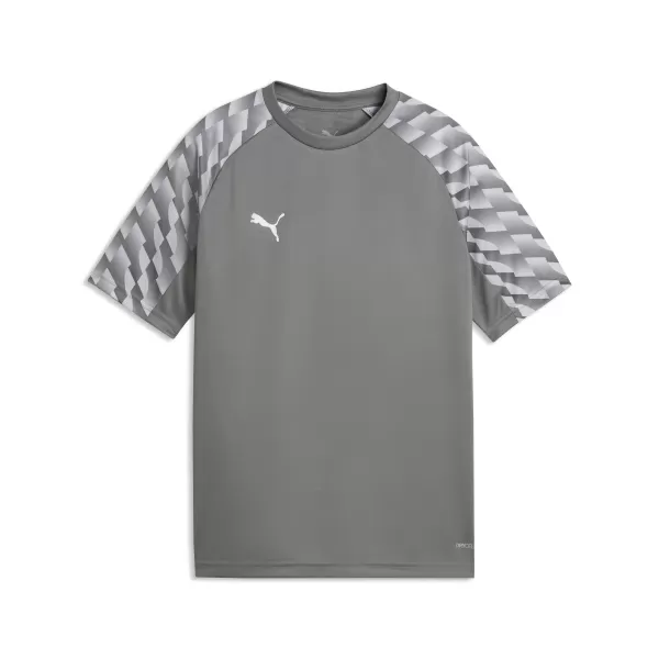  Tricou pentru copii PUMA TEAMLIGA26 JERSEY JR 659723_13 FLAT MEDIUM GRAY/ PLAT MEDIU GRI/PUMA ALB 