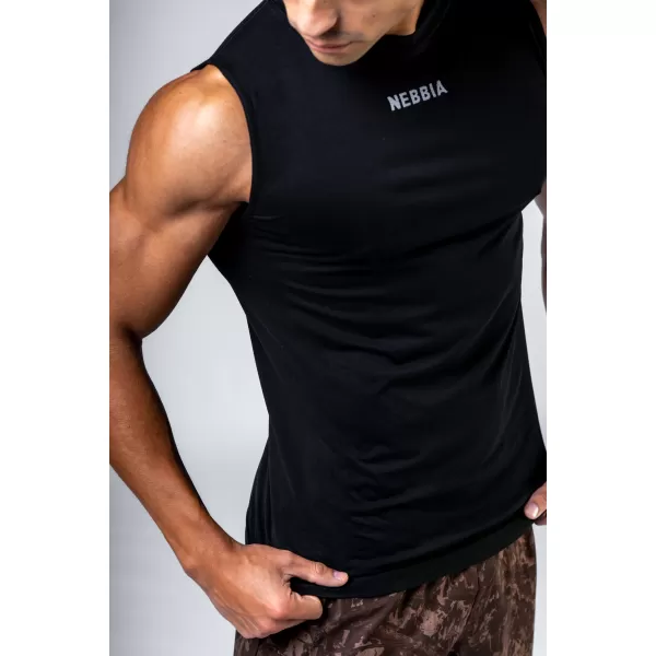  Tricou fără cusături și fără mâneci POWER 899 BLACK Nebbia 