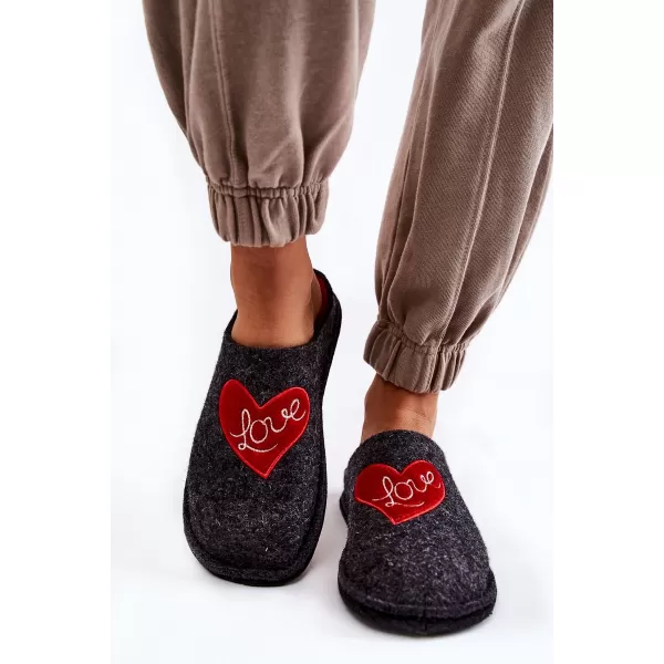  Papuci de damă BIG STAR KK276019 NEGRU/ROȘU Pantofi Big Star 