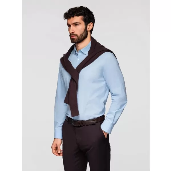  Cămașă pentru bărbați OMBRE K699 ALBASTRU 