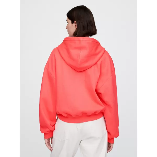  Hanorac de dama GAP LOGO PULLOVER HOODIE 746918-03 CORAL PROASPĂT 
