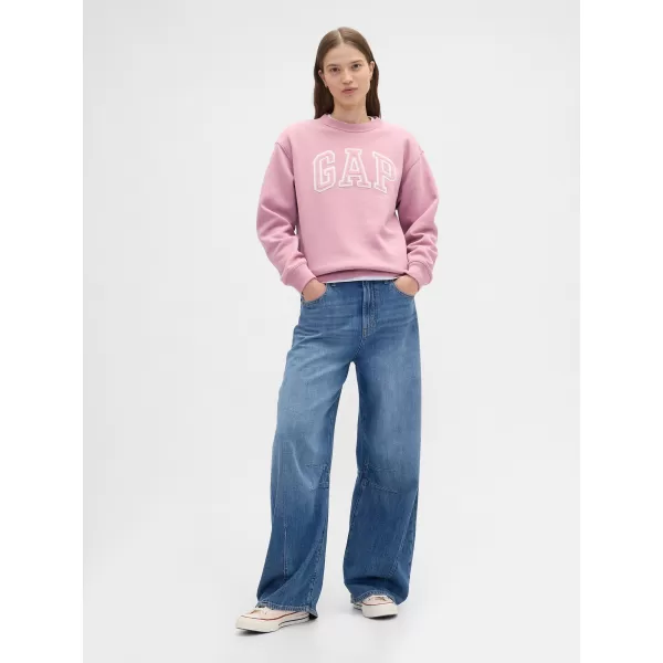  Hanorac de dama GAP CREW SWEATSHIRT 554936-63 ROZ LILIAC 