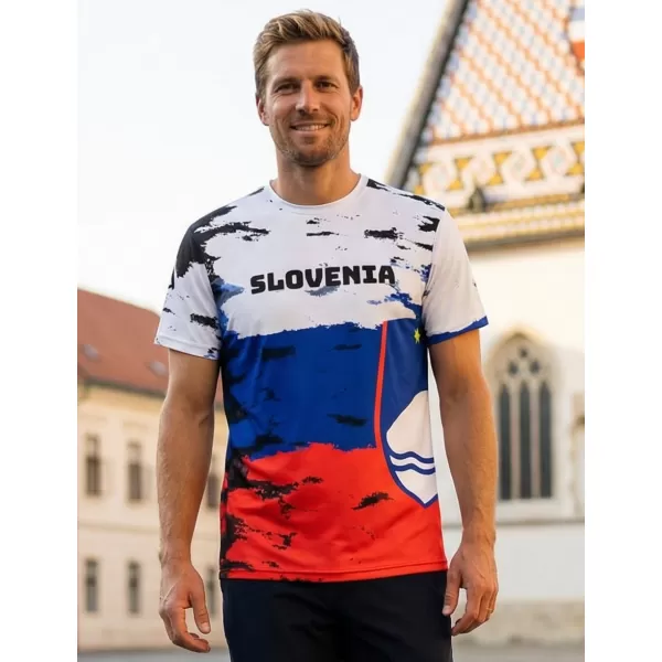  Tricou premium pentru bărbați ALTISPORT VOJ/ALM036SI/TR01 SLOVENIA 