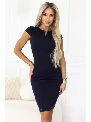 Rochie NUMOCO 608-2 ALBASTRU ÎNCHIS
