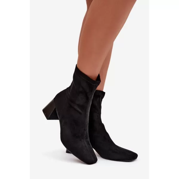  Pantofi de dama cu toc BOTO OLIANNE 40587 NEGRU 
