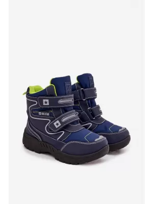 Cizme de zapada pentru copii BIG STAR OO374048 ALBASTRU Pantofi Big Star
