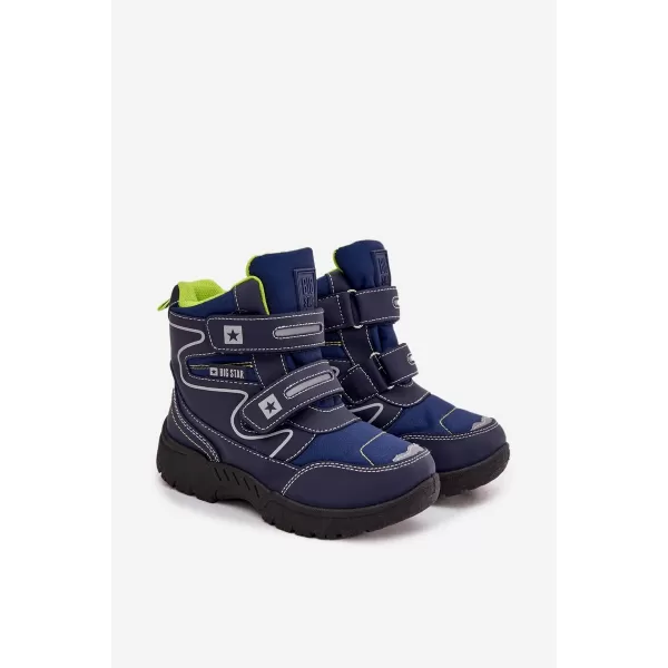  Cizme de zapada pentru copii BIG STAR OO374048 ALBASTRU Pantofi Big Star 