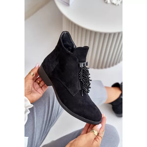 Pantofi de dama S.BARSKI HY42-715 NEGRU 