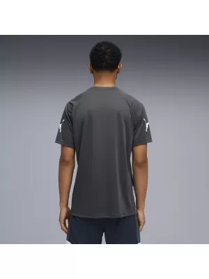 Tricou funcțional pentru bărbați PUMA INDIVIDUALLIGA GRAPH JERSEY 660578_02 MINERAL COBALT/GRI VAPORI